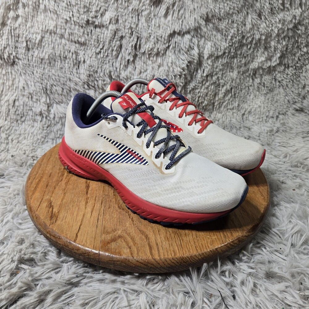 Brooks Launch 7 USA Red White Blue Patriotic Running Athletic Shoes Women Sz 11D